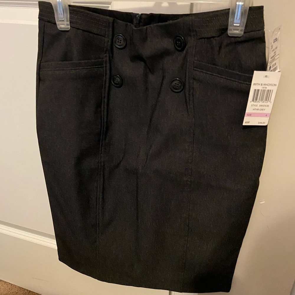 Dark Gray Mini Skirt Sz 6